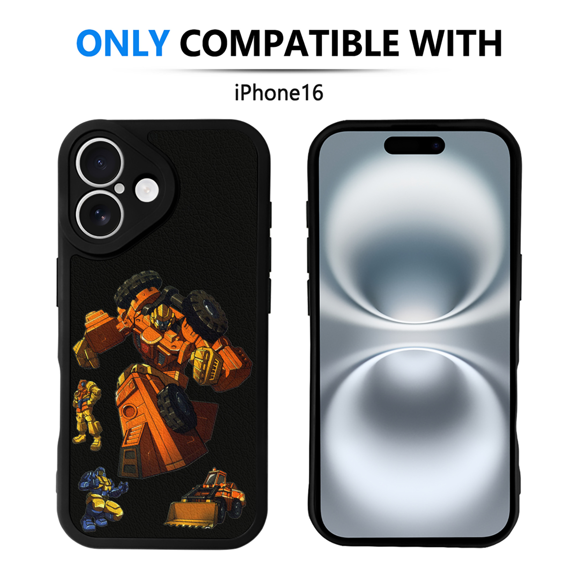 （画像用）  【iPhone 16シリーズ対応】シリコンスマホケース（レザー調） 材質：シリコン